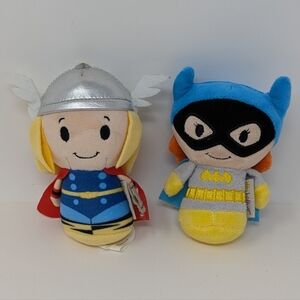 Hallmark Itty Bittys Plush Thor Bat Girl Super Heroes